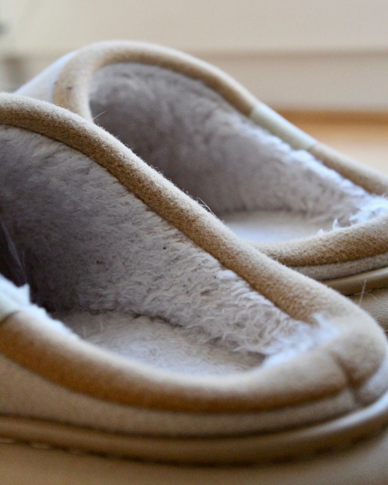 Pantuflas de vellón acogedoras