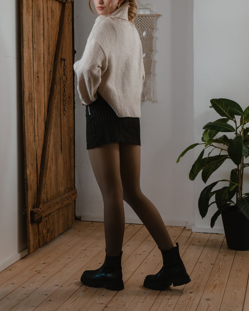 Cozy Cloudy Tights - Fleece Lined