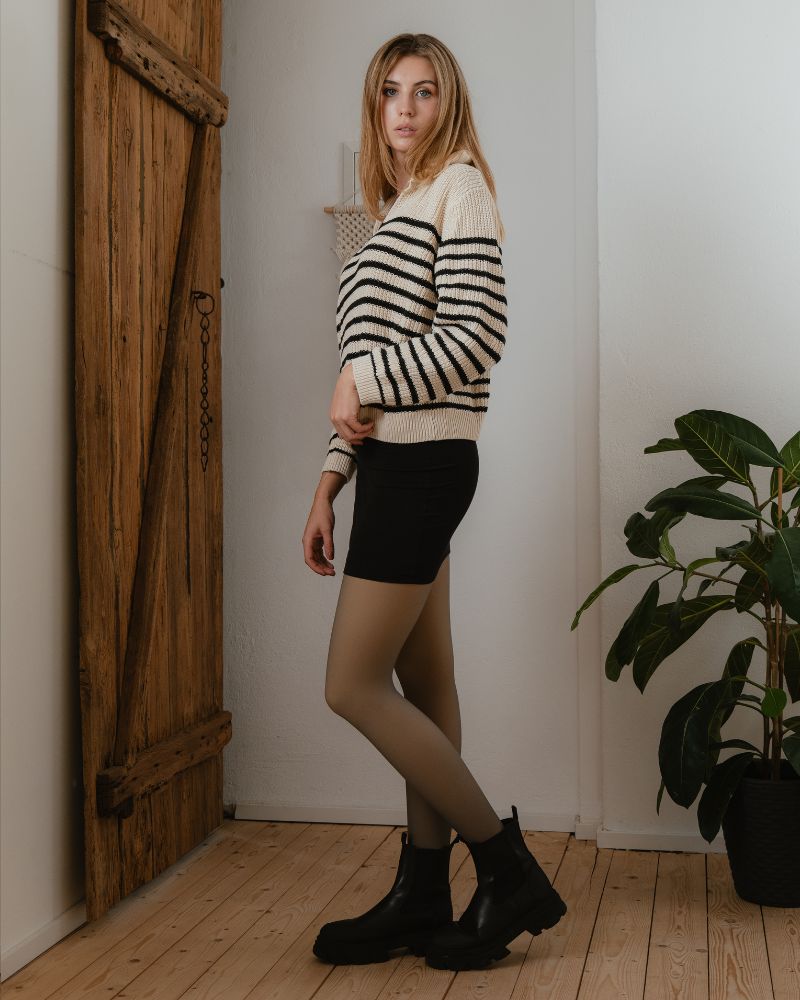 Cozy Cloudy Tights - Fleece Lined