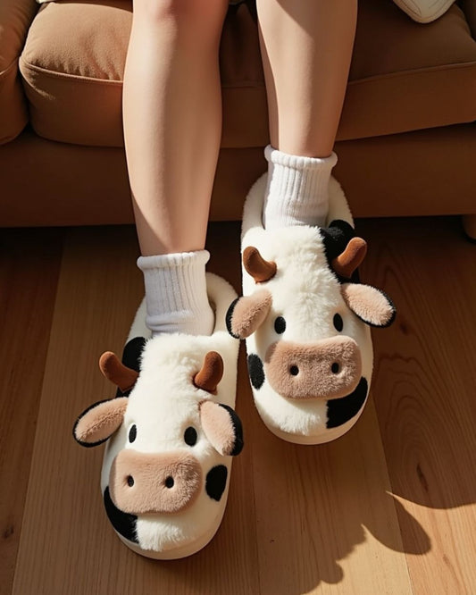 Cozy Cow Slippers