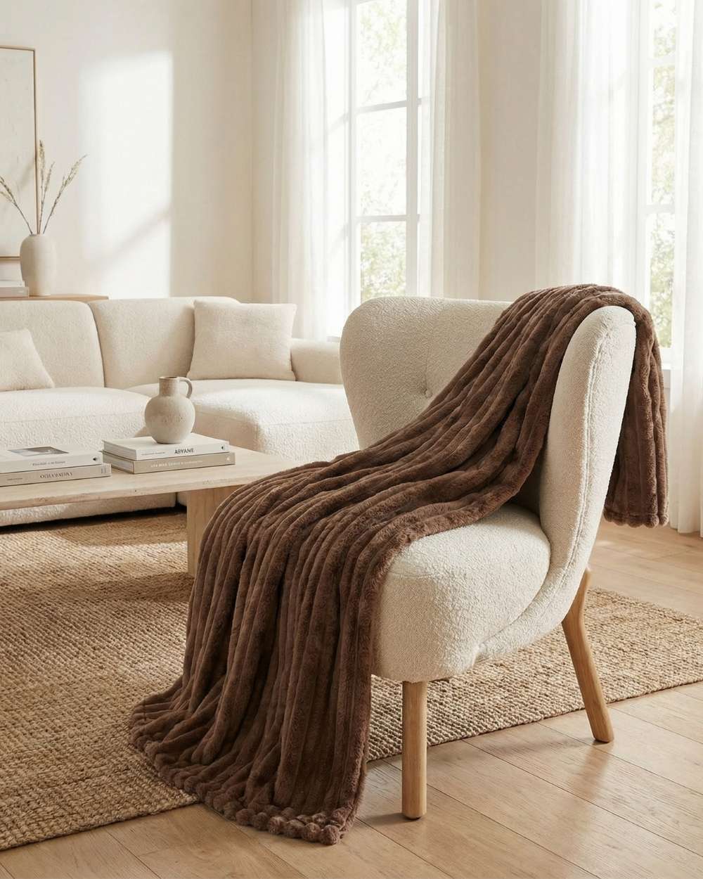 Cloudy - Fleece Throw Blanket