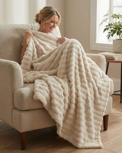 Cloudy - Fleece Throw Blanket