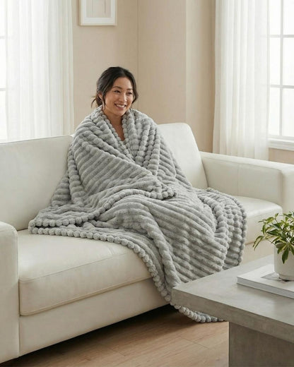 Cloudy - Fleece Throw Blanket