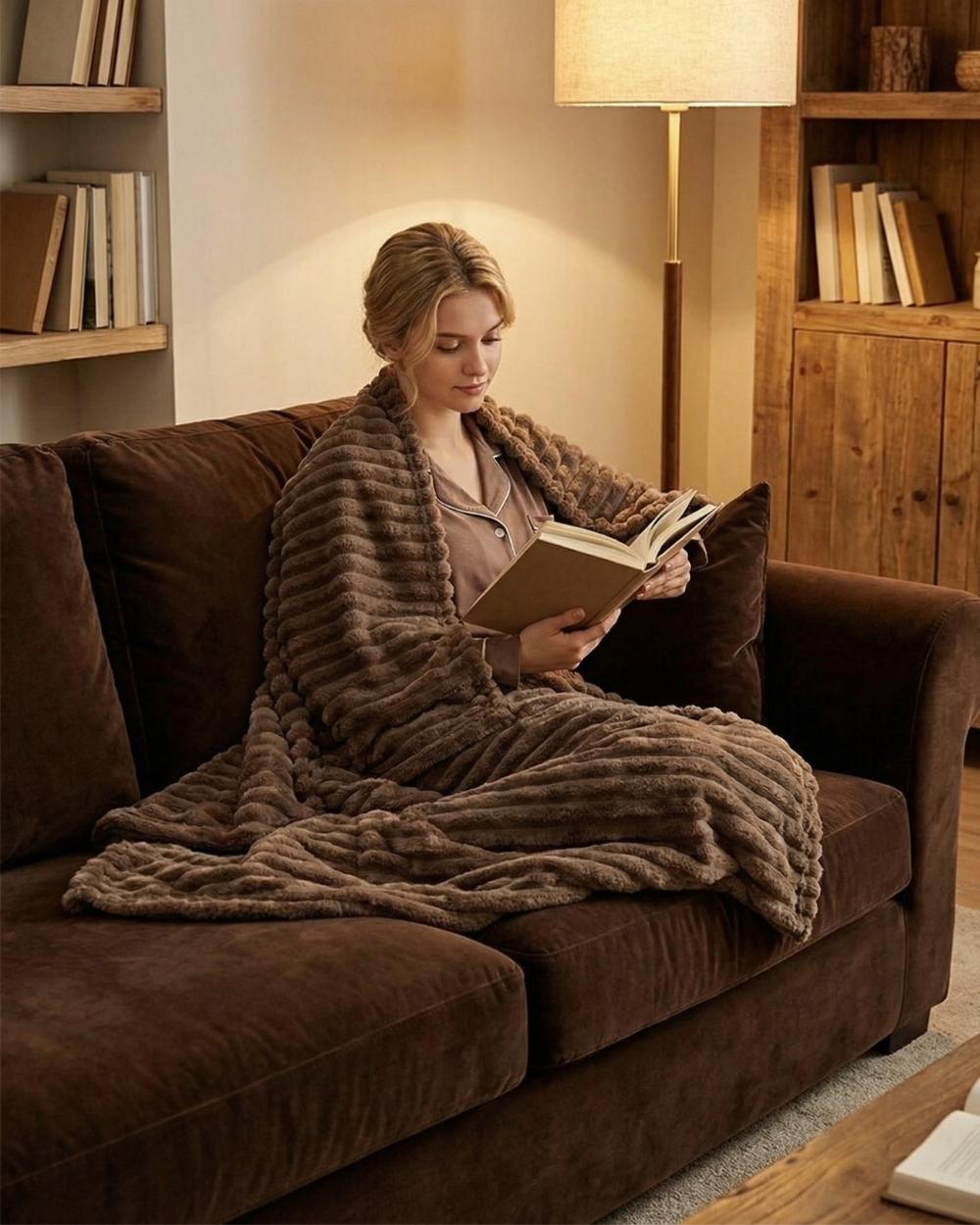 Cloudy - Fleece Throw Blanket