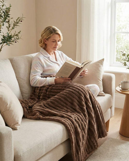 Cloudy - Fleece Throw Blanket