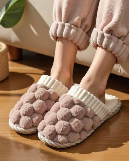 Fleece Bubble Slippers