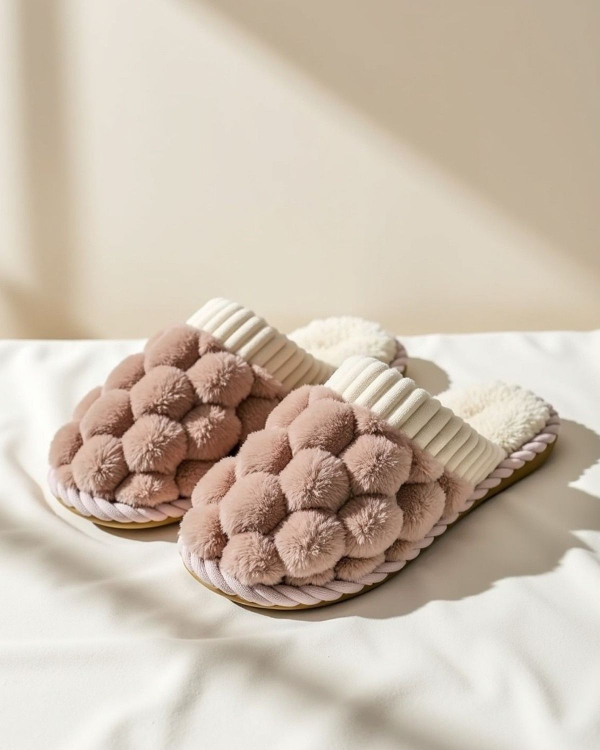 Fleece Bubble Slippers