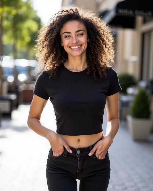 Short Sleeve Cropped Top