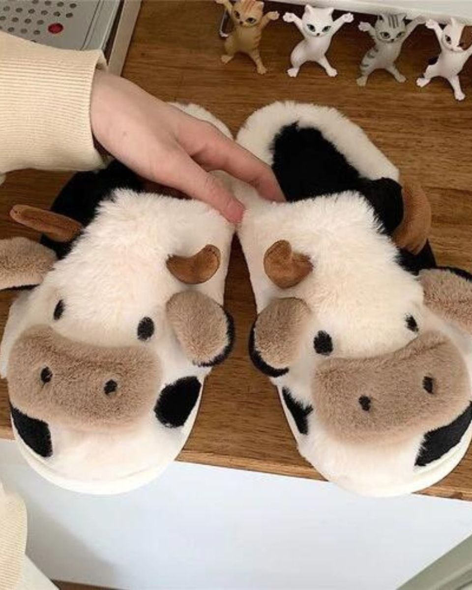 Cozy Cow Slippers