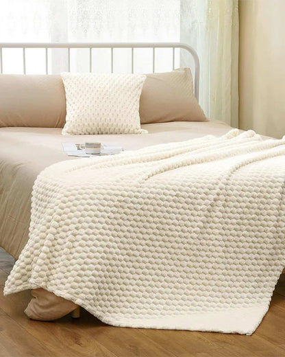 Cozy Fleece Waffle Blanket