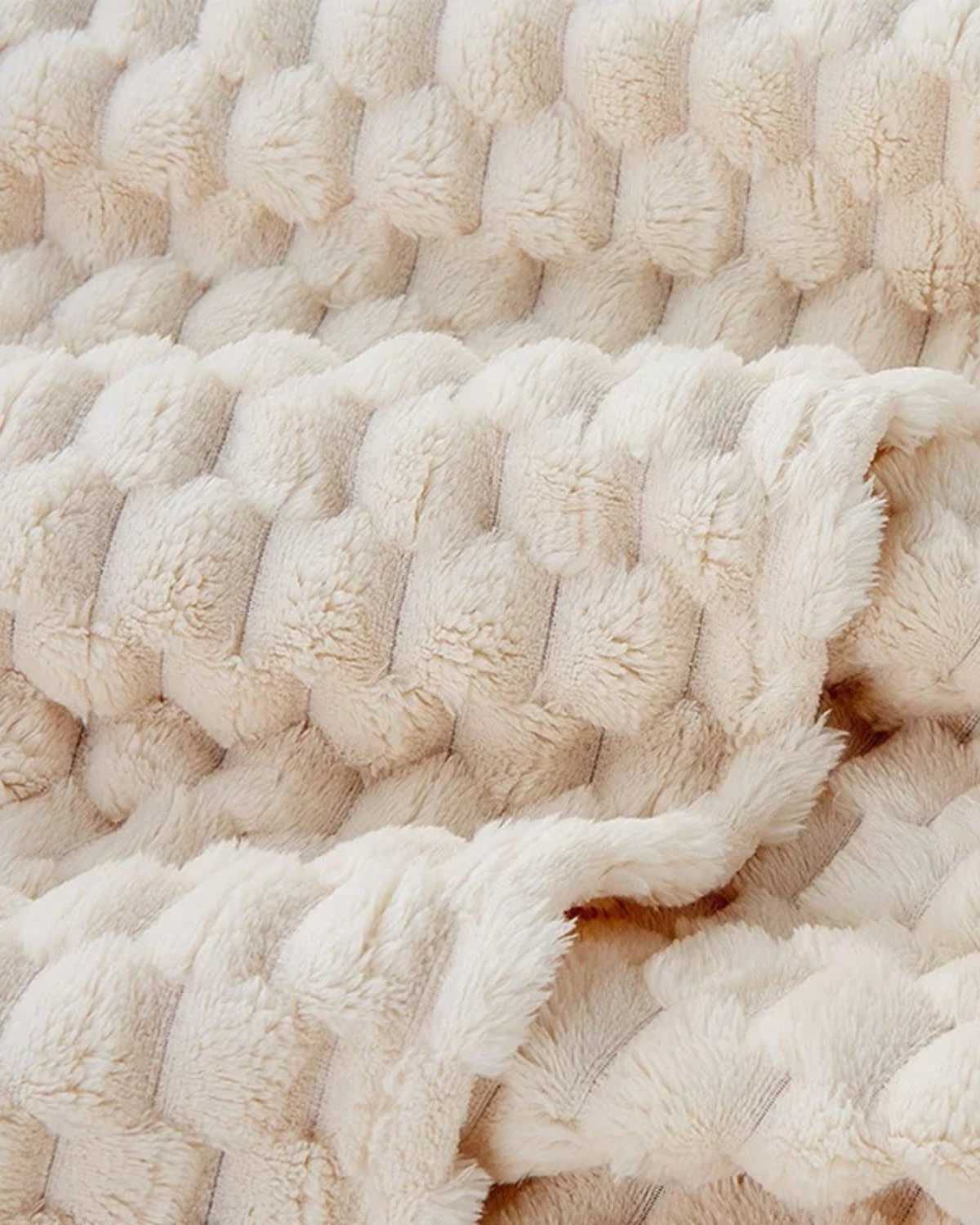 Cozy Fleece Waffle Blanket