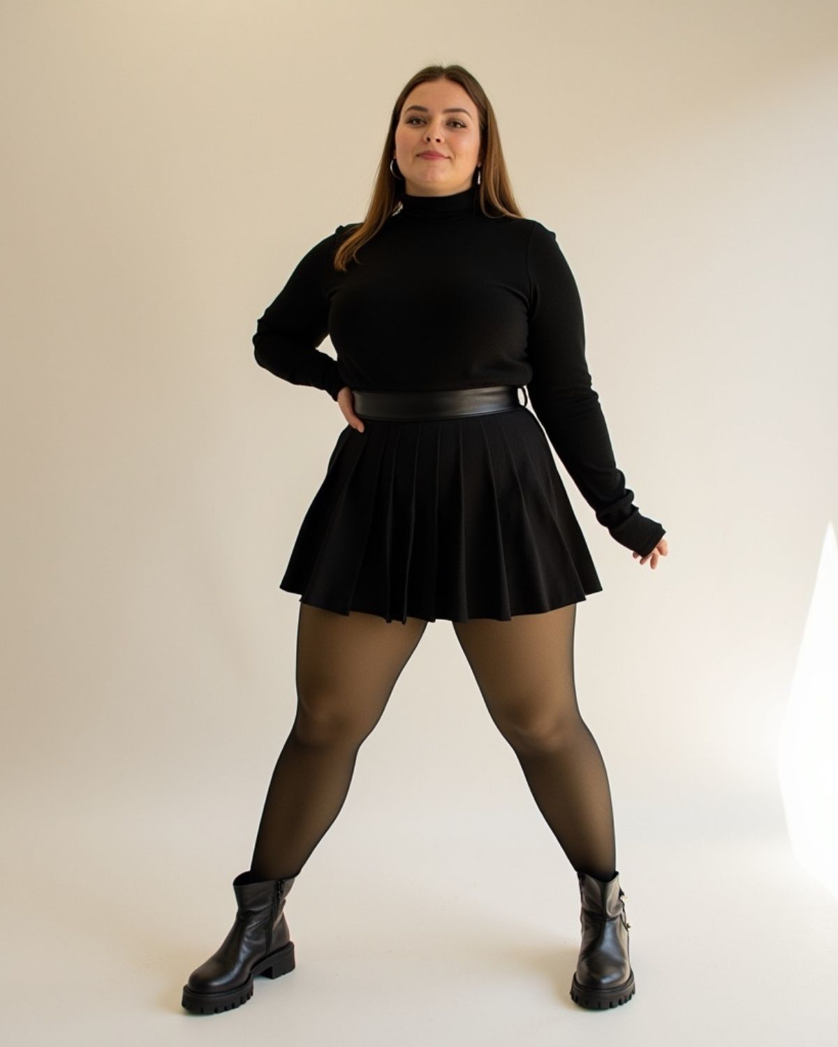 Cozy Cloudy Tights - Fleece Lined