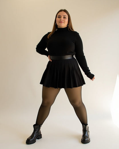 Cozy Cloudy Tights - Fleece Lined