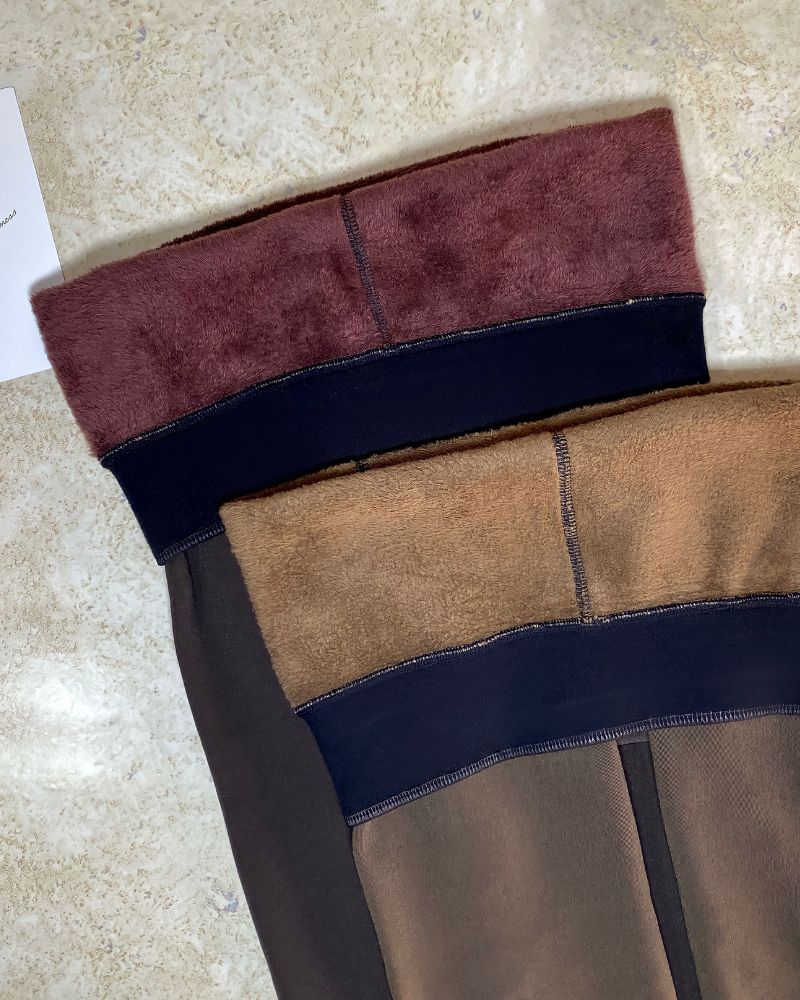 Cozy Cloudy Tights - Fleece Lined