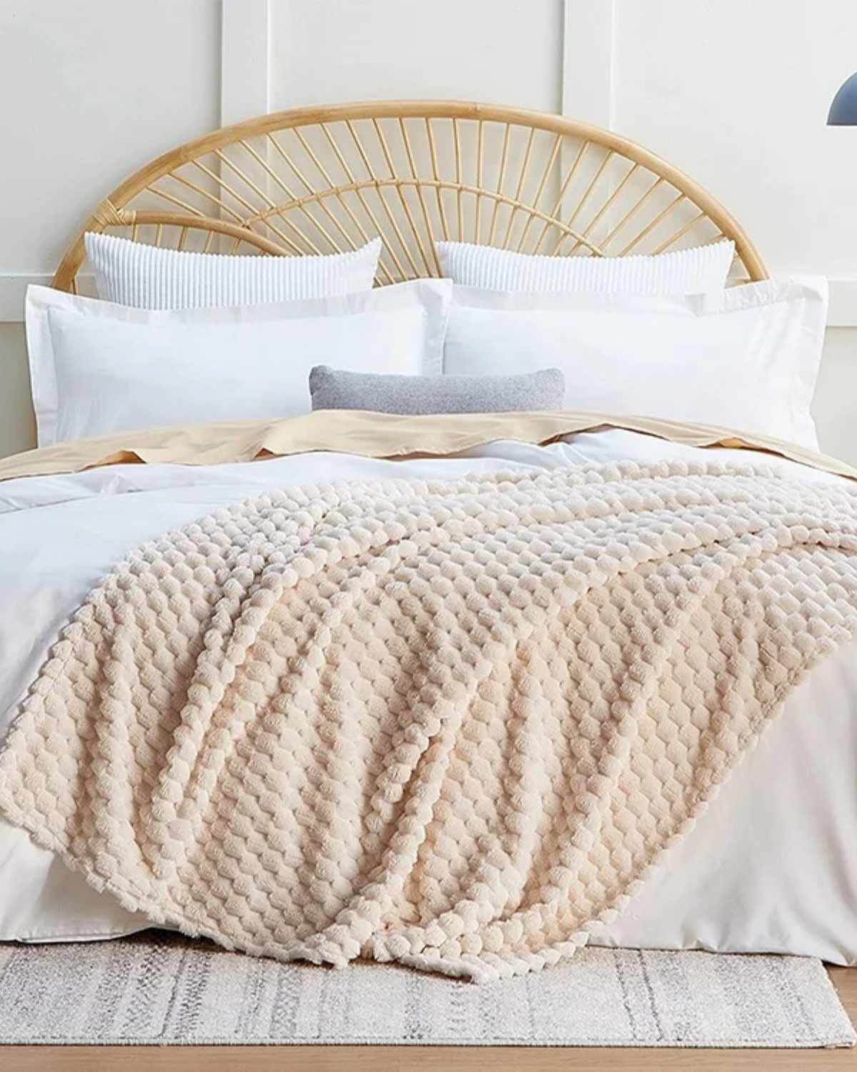 Cozy Fleece Waffle Blanket