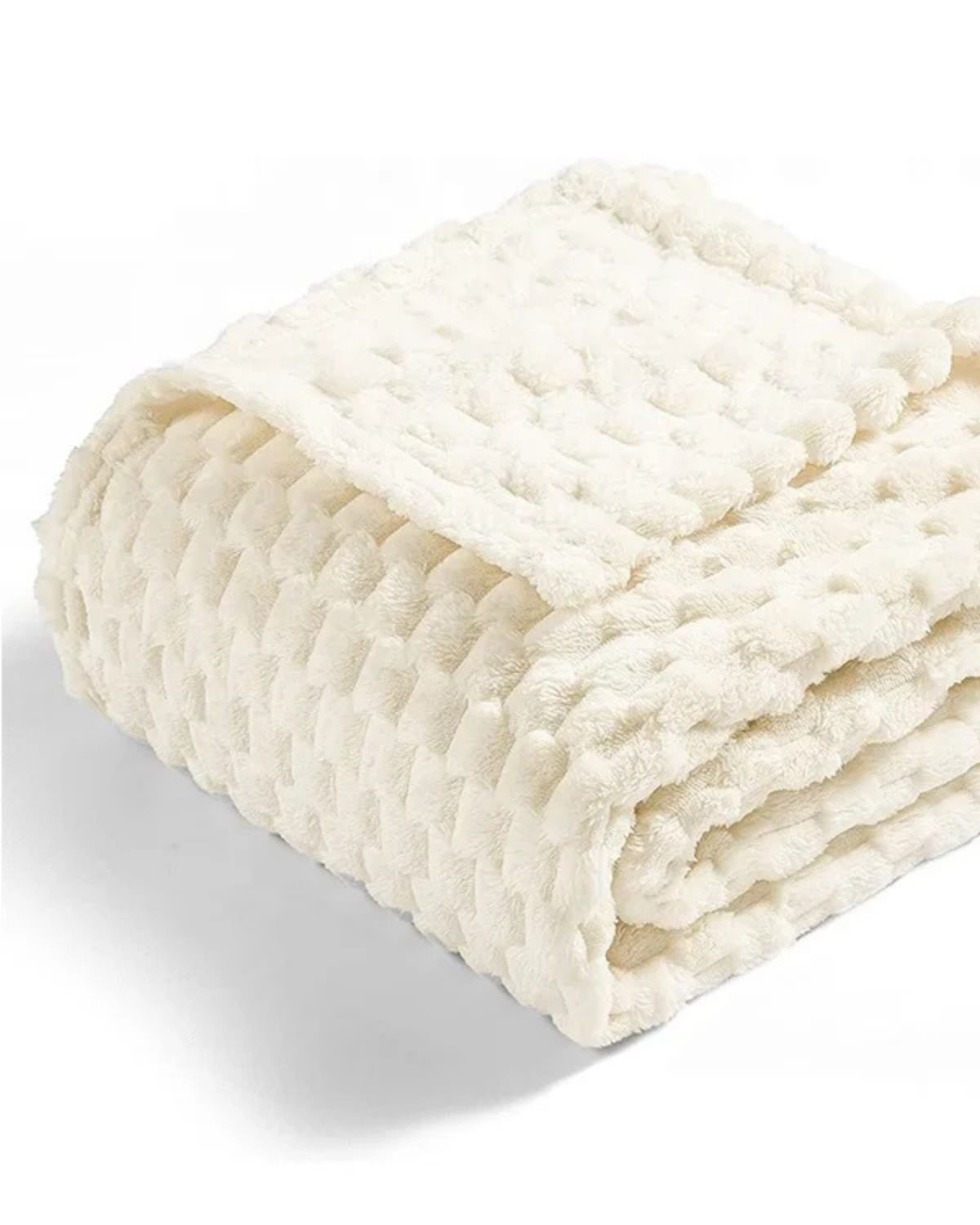 Cozy Fleece Waffle Blanket