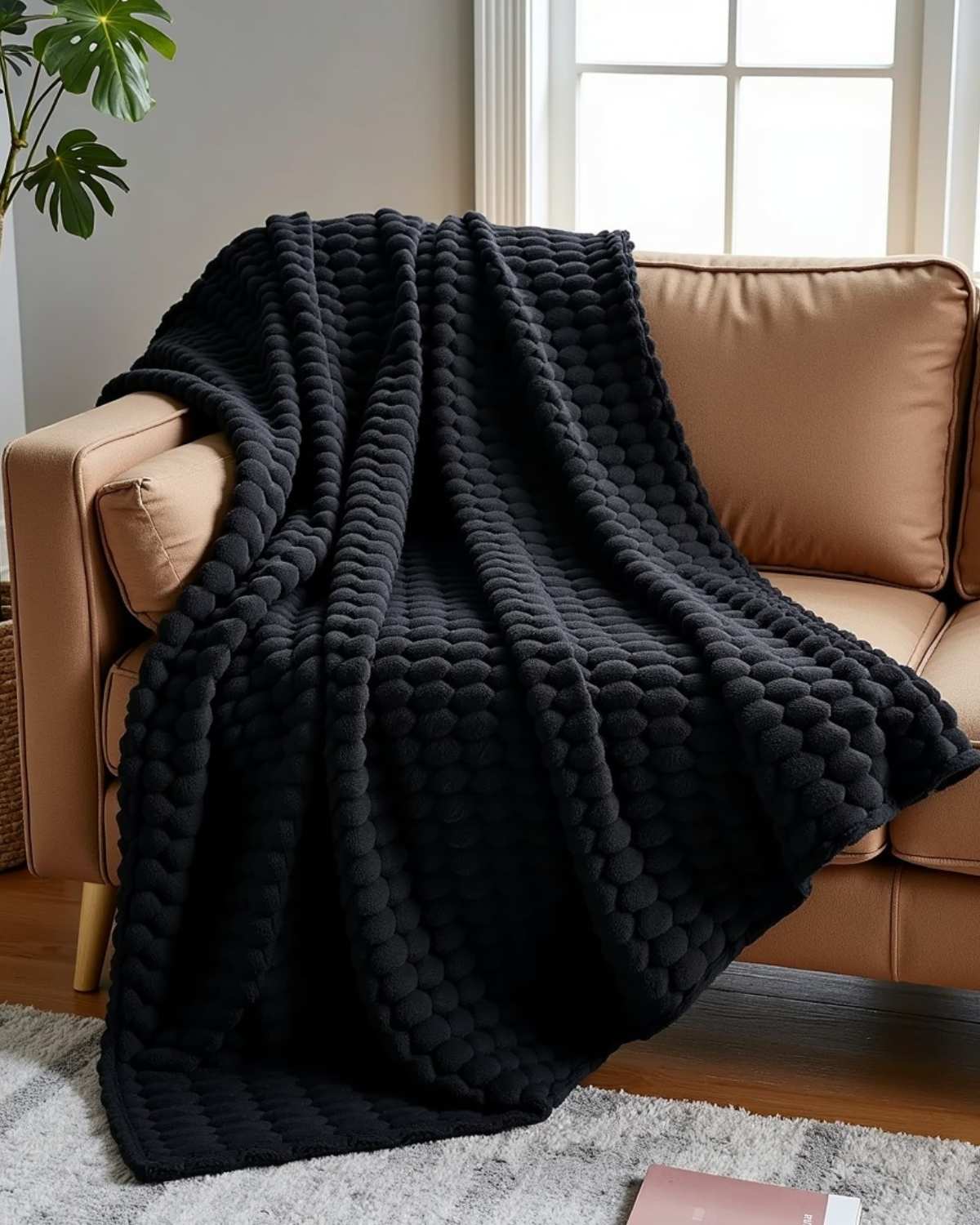 Cozy Fleece Waffle Blanket